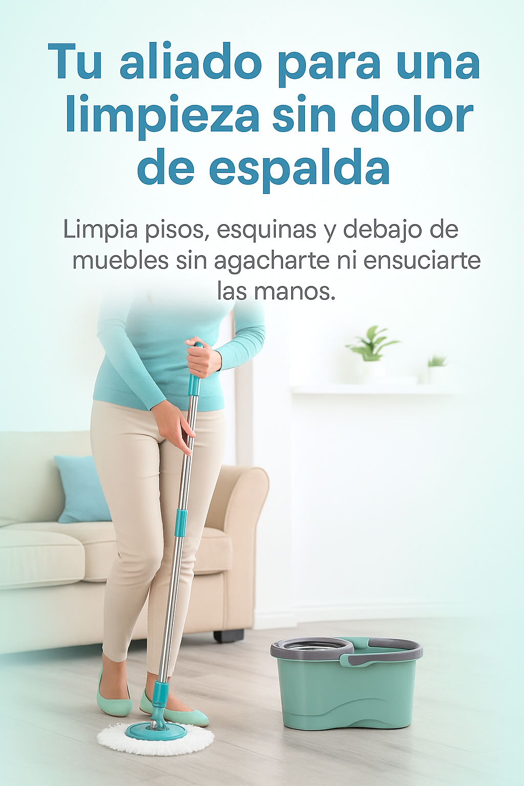 Mop360® TRAPEADOR 360 REFORZADO CON DOS MOPA