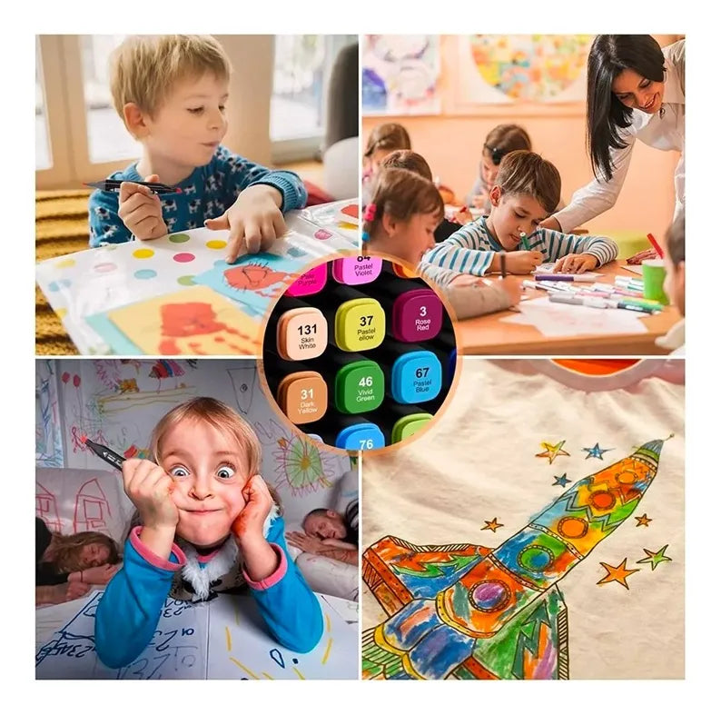 DuoMark®   Marcadores doble Punta kit 80 unidades