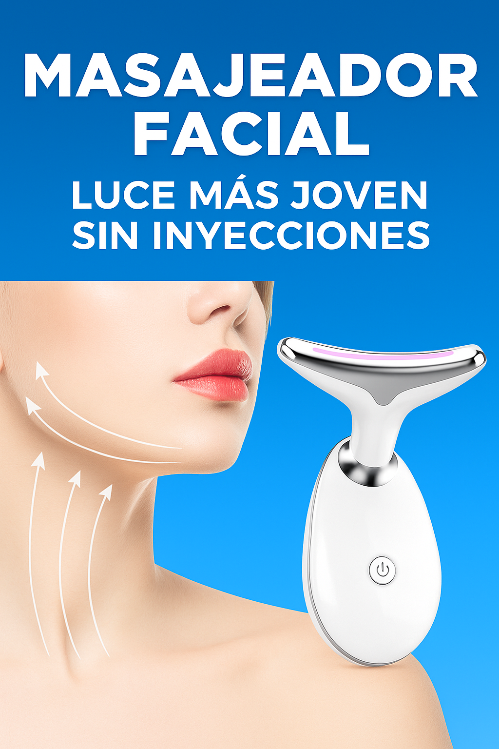 Zenskin® Masajeador Facial Reafirmante con 3 LED