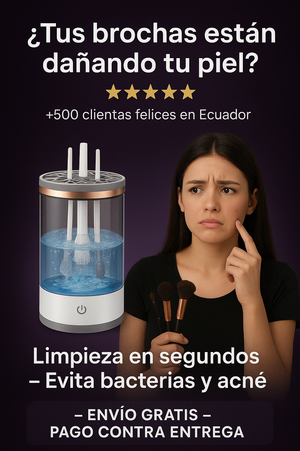 BrushClean®   Limpiador De Brochas Automático